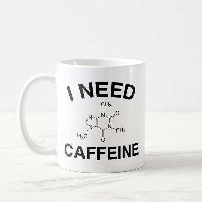 Jag behöver koffeinkaffe Mugg (Vänster)