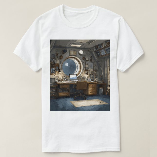 Jag Behöver Lite Plats Rolig WFH T-Shirt – Arbeta  (Design framsida)