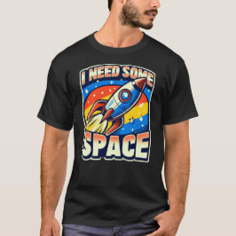 Jag behöver lite rymd, fin Sarkastic Quote T Shirt