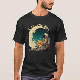 Jag behöver lite utrymme - astronautdesign t shirt