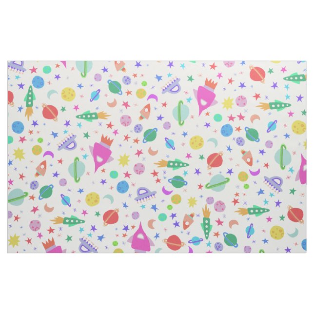 Jag behöver lite utrymme Universe UFO Mönster Tyg (Yard)