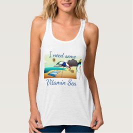 "Jag behöver lite vitamin Sea". Linne Med Racerback