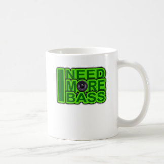 JAG BEHÖVER MER BAS- grönt - Dubstep-DnB-Höft Kaffemugg