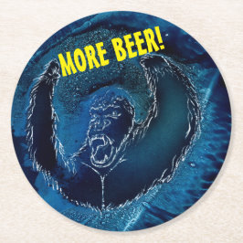 Jag behöver mer öl underlägg papper rund