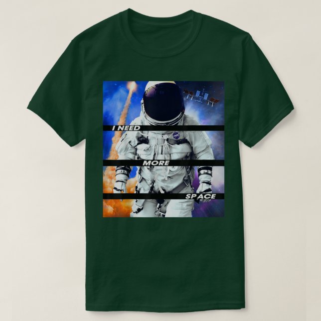 Jag behöver mer plats för Astronaut Spacesuit T Shirt (Design framsida)