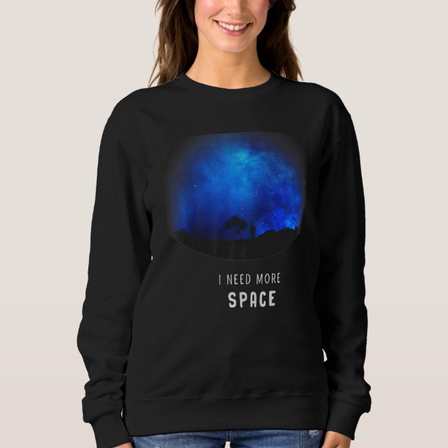 Jag behöver mer rymdastronomi Galaxy Planet Explor T Shirt (Framsida)