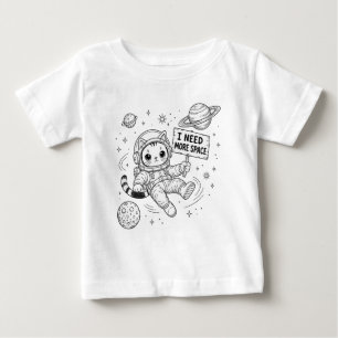 Jag Behöver Mer Utrymme Rolig Katt Astronaut T Shirt