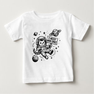 Jag Behöver Mer Utrymme Rolig Katt Astronaut T Shirt