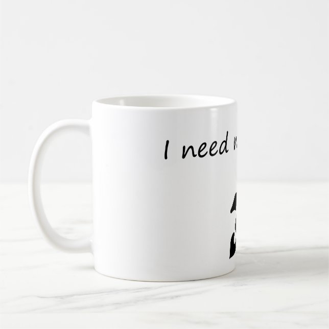Jag behöver mer utrymme - roligt Astronaut Kaffemugg (Vänster)
