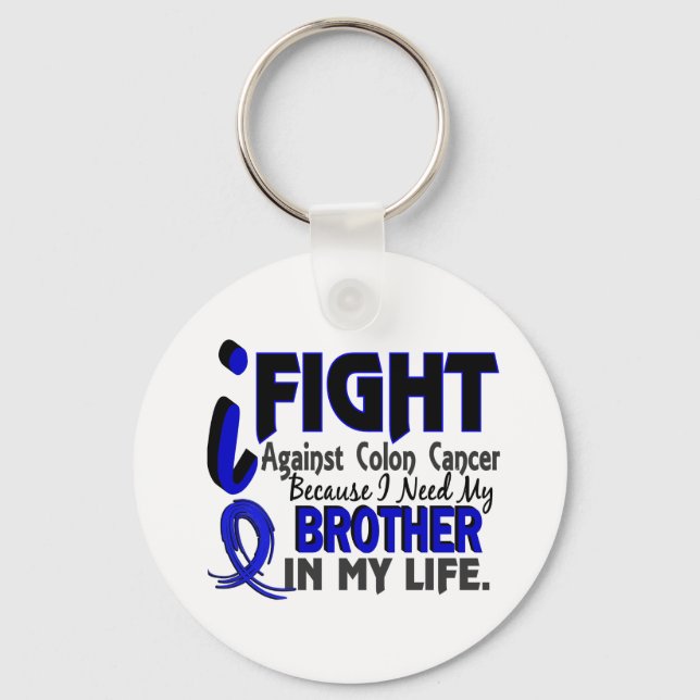 Jag behöver min broder Colon Cancer Nyckelring (Framsida)