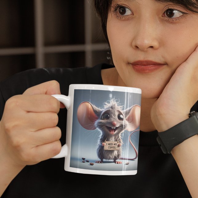 Jag behöver mitt kaffe jumbo mugg (Skapare uppladdad)