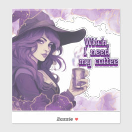 Jag behöver mitt kaffe. klistermärken