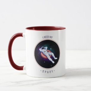 Jag behöver mitt rum NASA-kaffe, roligt kaffe Mug Mugg