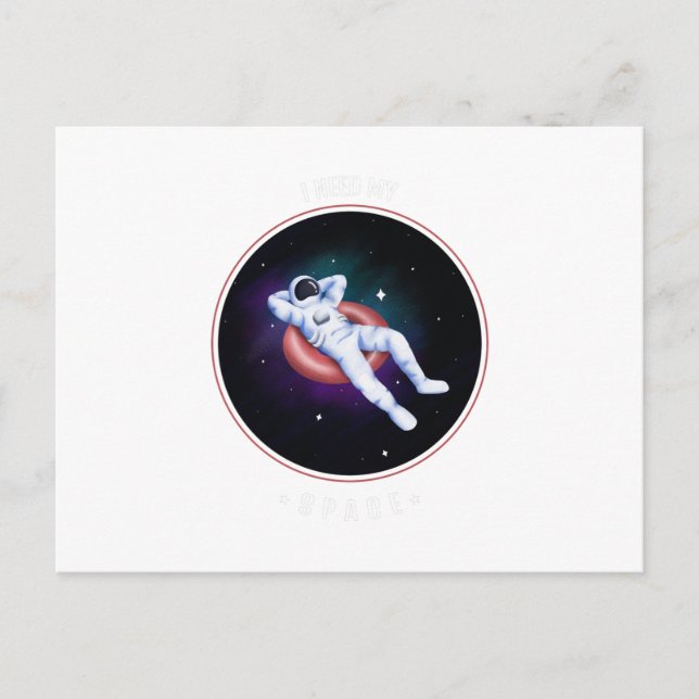 JAG BEHÖVER MITT UTRYMME VYKORT (Framsida)