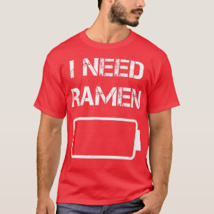 Jag behöver nyheter Japan Anime Funny noodle kärle T Shirt