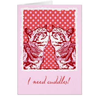 jag behöver omfamningar hälsningskort