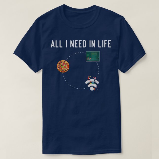 Jag behöver Pizza Sömnwifi i Life 2341326 T Shirt (Design framsida)