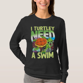 Jag BEHÖVER RÄTTAS SIMMA för Sköldpaddor T Shirt