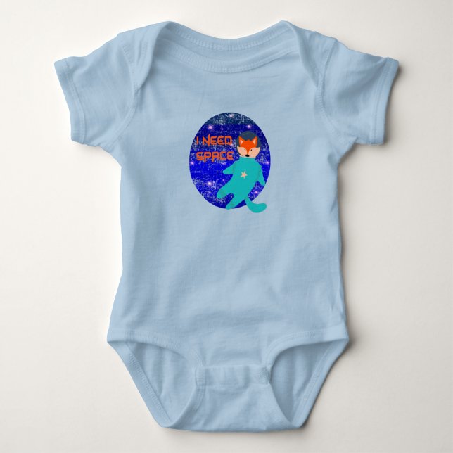 Jag behöver rymdastronaut räv t shirt (Framsida)