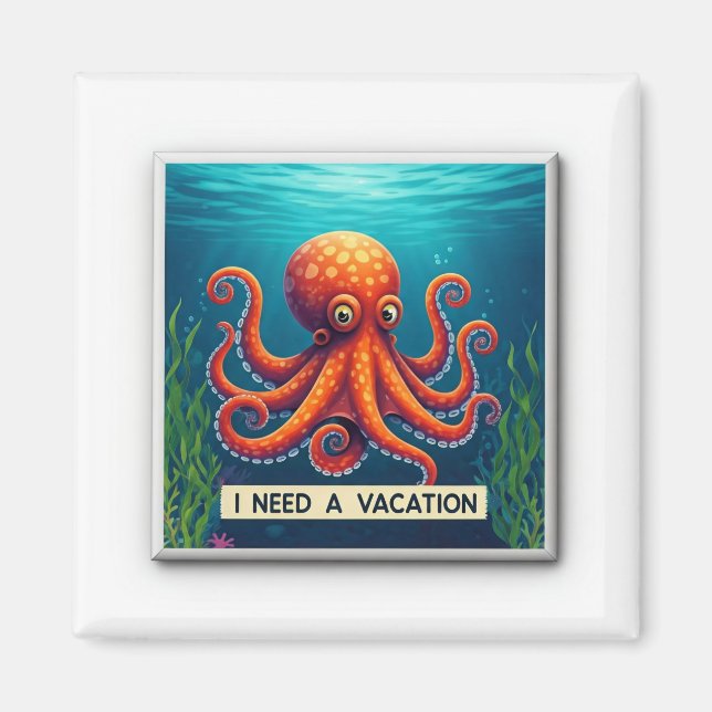 Jag behöver semester magnet (Framsidan)