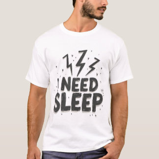 Jag Behöver Sova Herrtryckt T-Shirt