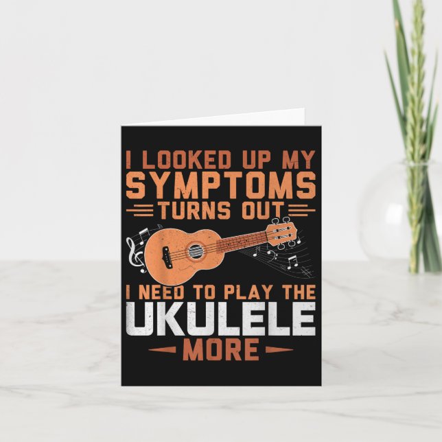 Jag behöver spela Ukulele mer - Uke Älskare Ukulel Kort (Framsida)