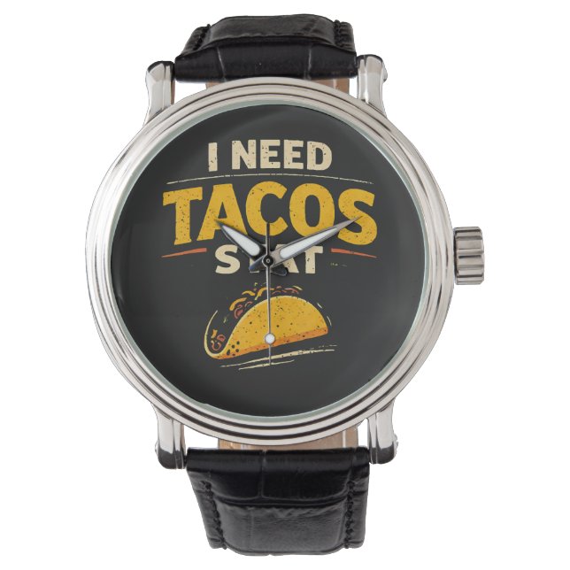 Jag Behöver Tacos Nu Armbandsur (Framsida)