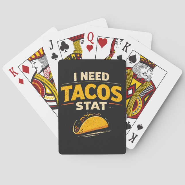 Jag Behöver Tacos Nu Casinokort (Baksidan)