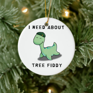 JAG BEHÖVER TRÄD FIDDY - LAND NESS MONSTER JULGRANSPRYDNAD KERAMIK