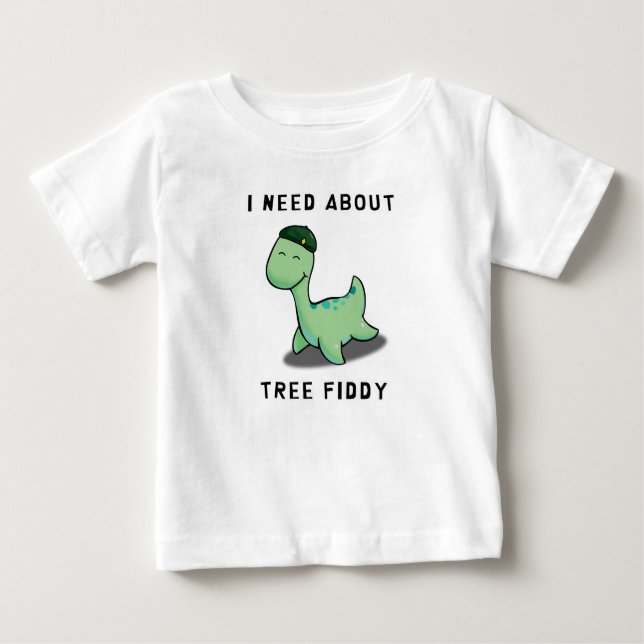 JAG BEHÖVER TRÄD FIDDY - LAND NESS MONSTER T SHIRT (Framsida)