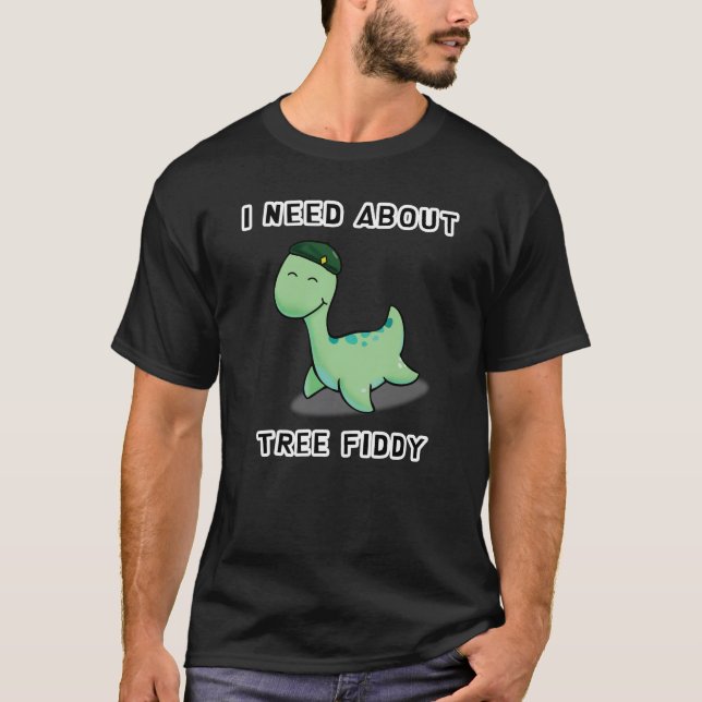 JAG BEHÖVER TRÄD FIDDY - LAND NESS MONSTER T SHIRT (Framsida)