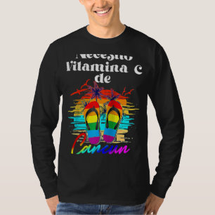 Jag behöver vitamin C Cancun Mexico Vacation Beach T Shirt