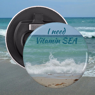 Jag behöver vitamin Sea Coastal Beach Flasköppnare