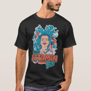 Jag behöver vitamin Sea Ocean Wave Koi Fish Summer T Shirt