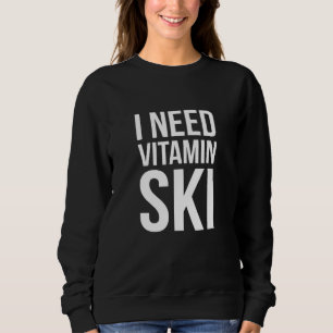 Jag behöver vitamin Ski - Crosst country skidåknin T Shirt