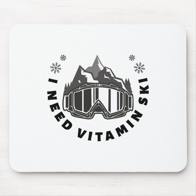 Jag behöver vitamin skida  musmatta (Framsidan)