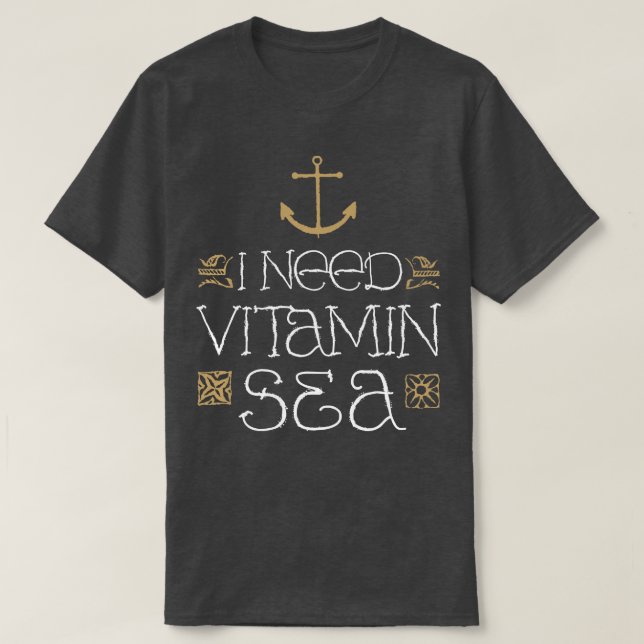 Jag behöver vitaminhav av Tobe Fonseca T Shirt (Design framsida)