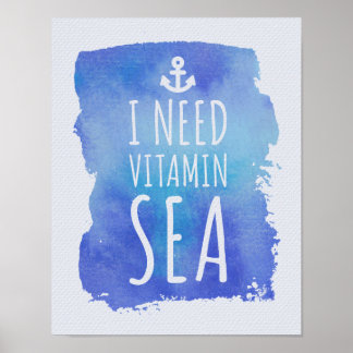 Jag behöver vitaminhav poster