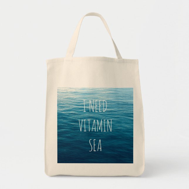 JAG BEHÖVER VITAMINHAVET - totot hänger lös med Tygkasse (Framsidan)
