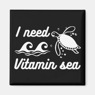 Jag behöver vitaminhavssköldpadda magnet