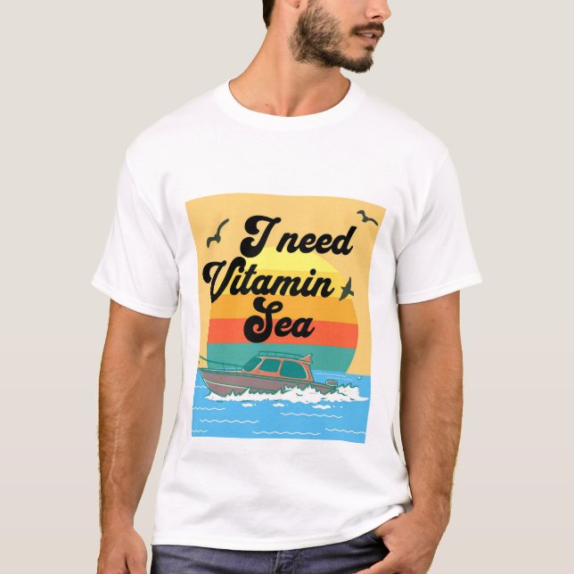 Jag behöver vitaminsjösommaren t shirt (Framsida)