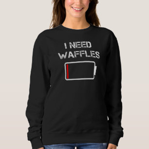 Jag behöver Waffles Pancakes Breakfast Brunch Waff T Shirt