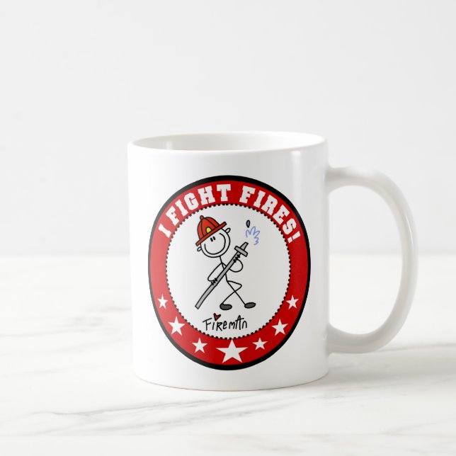 Jag bekämpar bränder Brandman Mug Kaffemugg (Höger)