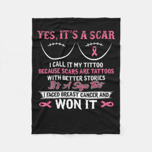 Jag bekämpar bröstcancer N Won Breast Cancer Aware Fleecefilt