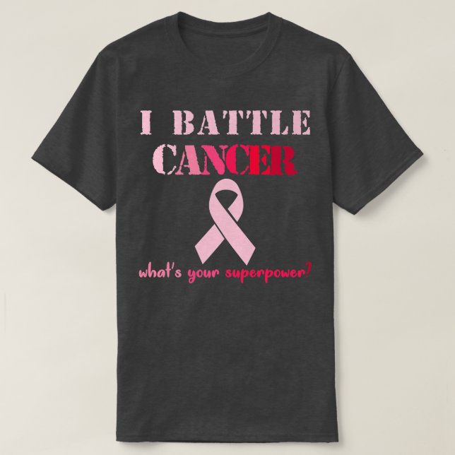 Jag bekämpar cancer, barn som är medvetna om cance t shirt (Design framsida)