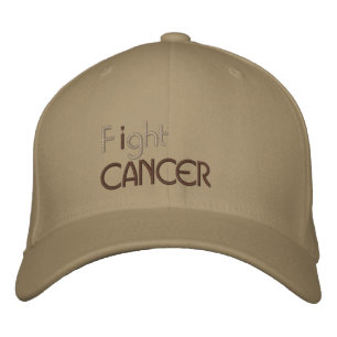Jag bekämpar cancerbromerat tak. broderad keps