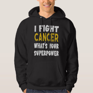 Jag bekämpar det som är din supermaktsfunna cancer hoodie