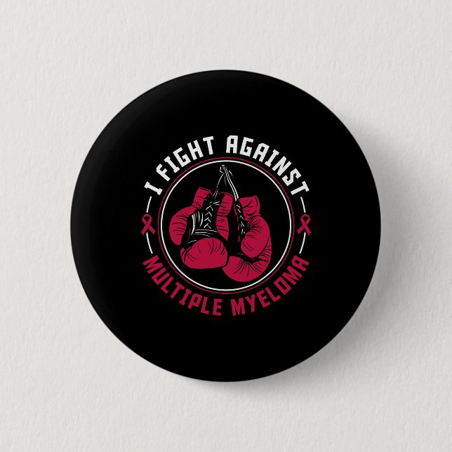 Jag bekämpar Många Myeloma Awareness Support Boxin Knapp (Framsida)