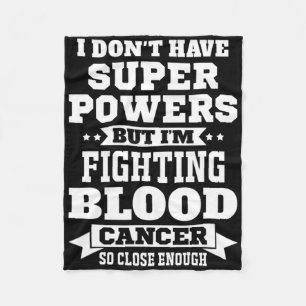 Jag bekämpar medvetenhet om blodcancer Motivationa Fleecefilt