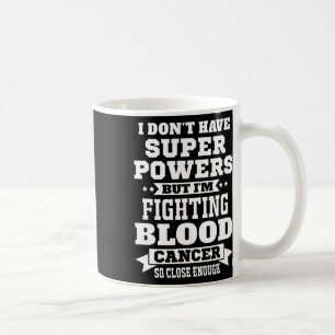 Jag bekämpar medvetenhet om blodcancer Motivationa Kaffemugg